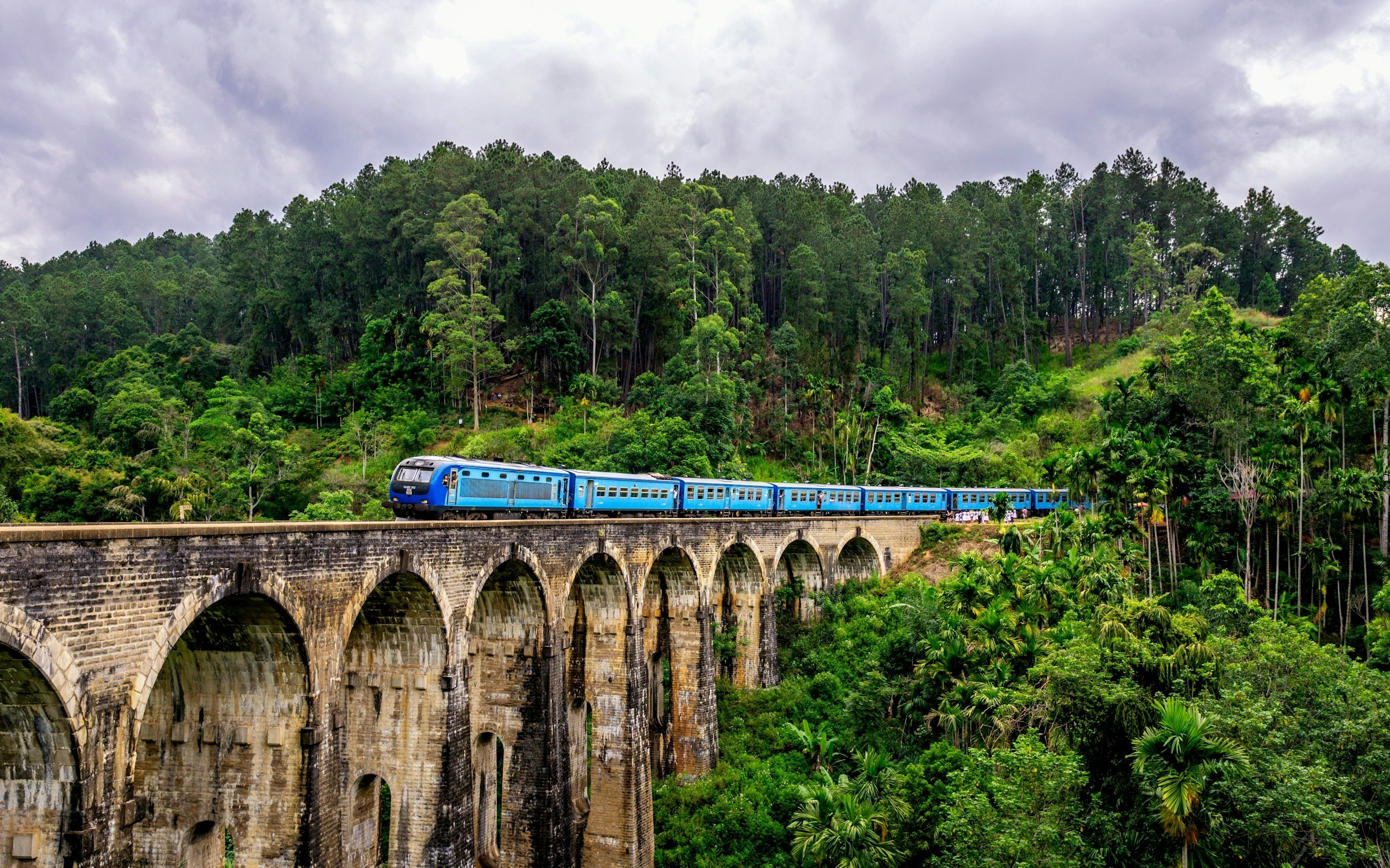 Nine Arch Bridge surrounded by Sri Lanka's hill-country forest